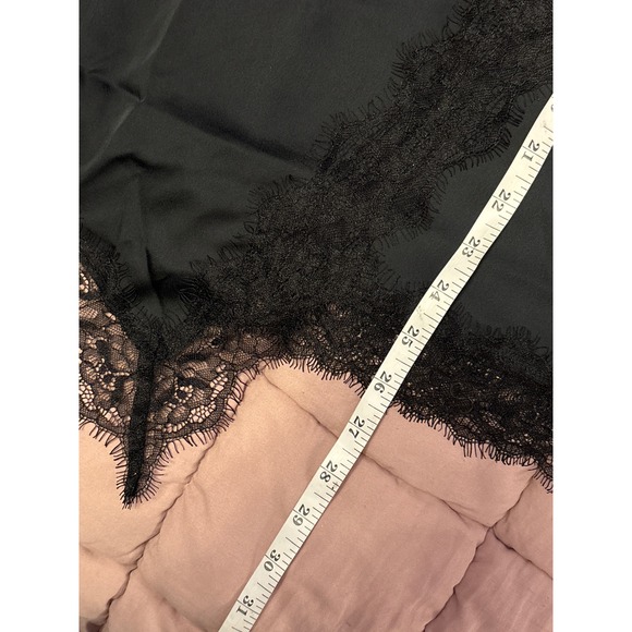 NEW A New Day Women Black Lace Trim Knee Length Skirt, Size L - Picture 7 of 7